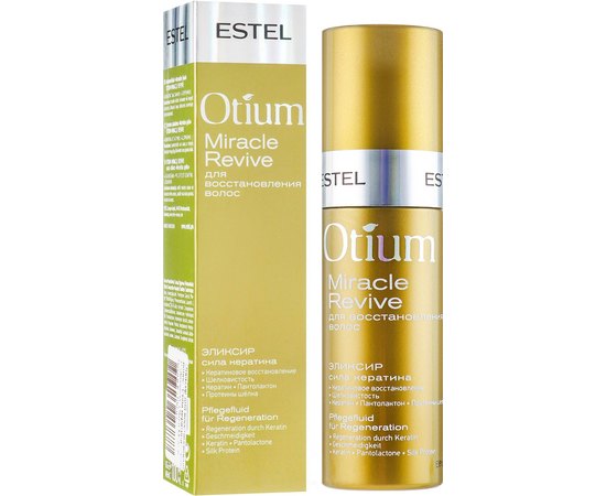 Эликсир для волос Сила Кератина Estel Professional Otium Miracle Revive, 100 ml, изображение 2