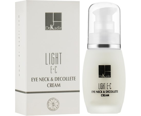 Dr. Kadir Light E + C Eye Neck & Decolte Cream Крем для області навколо очей і шиї c вітамінами, 30 мл, фото 