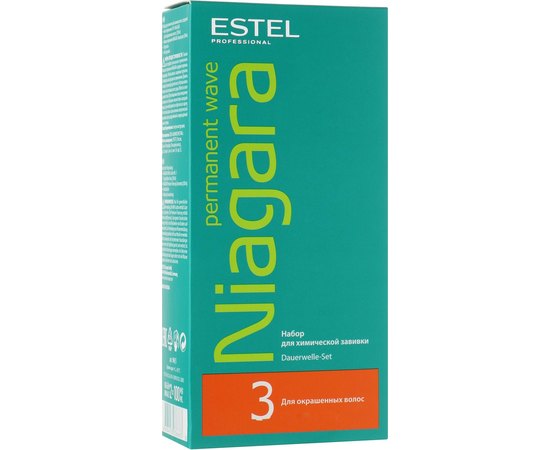 Набор для химической завивки Niagara (для окрашенных волос) Estel Professional Niagara, 2x100 ml, изображение 2