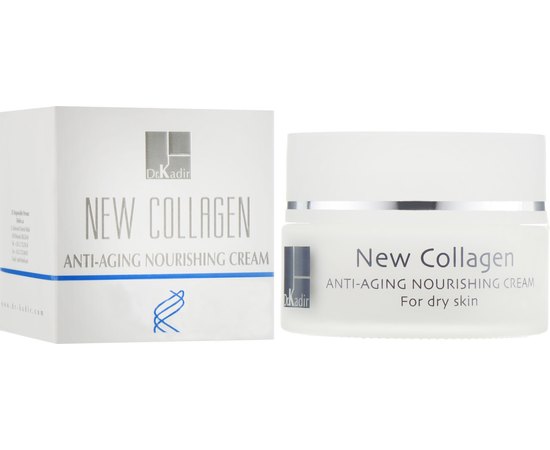Dr. Kadir New Collagen Anti Aging Nourishing Cream For Dry Skin Поживний крем для сухої шкіри, 50 мл, фото 