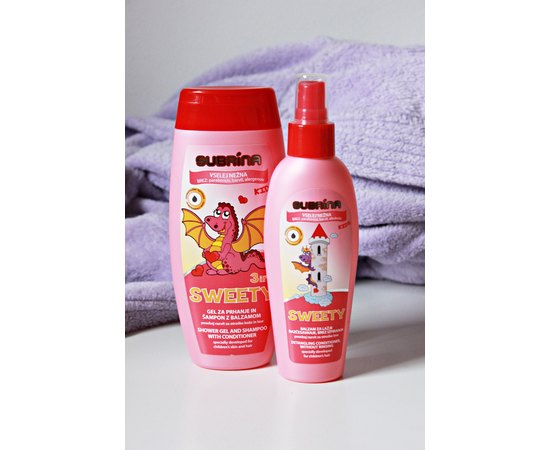 Детский шампунь-кондиционер и гель для душа Subrina Sweety 3 in 1, 250 ml, изображение 2