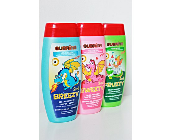 Шампунь-гель для душа 2 в 1 Subrina Breezy 2 in 1, 250 ml, изображение 2