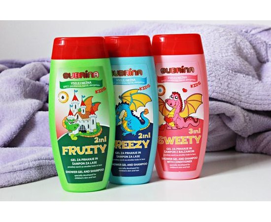 Шампунь-гель для душа 2 в 1 Subrina Fruit 2 in 1, 250 ml, изображение 2