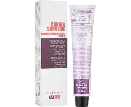 Безаммиачная крем-краска Kay Pro Hair Color Caviar Supreme Ammonia Free Color, 100 ml
