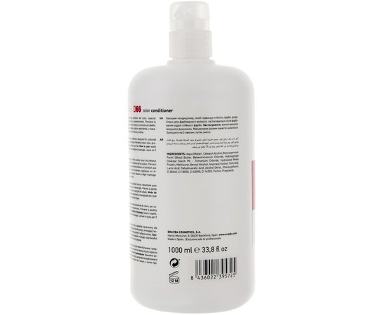 Кондиционер для ухода после окрашивания Erayba D66 Color Factor Conditioner, 1000 ml, изображение 2