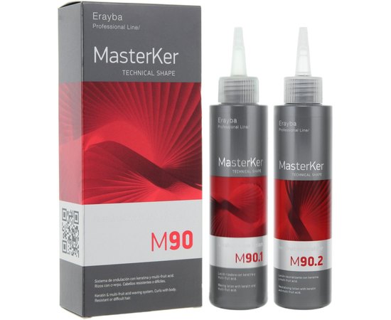 Erayba M90 Masterker Kerafruit Waver Resistant - Набір для створення чітких локонів, (150 мл + 150 мл), фото 