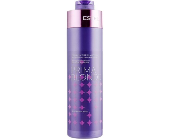 Серебристый шампунь для холодных оттенков блонд Estel Professional Prima Blonde Shampoo, изображение 3