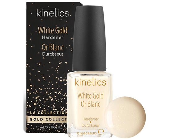Зміцнювач для нігтів з колоїдним золотом Kinetics White Gold Hardener, 15 ml, фото _ab__is.image_number.default