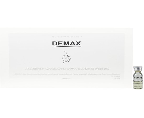 Demax Anti-Edema And Anti-Dark Circle Under Eye Concentrate Концентрат - активатор від набряків і темних кіл під очима, 20 мл, фото 