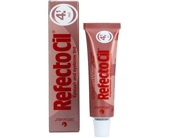 Краска для бровей и ресниц красная