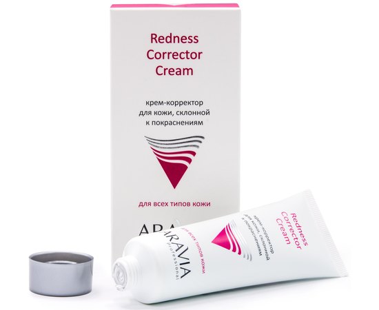 Aravia Professional Redness Corrector Cream Крем-коректор для шкіри обличчя, схильної до почервоніння, 50 мл, фото 