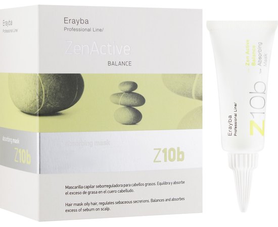 Erayba Z10b Absorving Mask - Маска-пілінг проти жирного волосся, 15 мл, фото _ab__is.image_number.default
