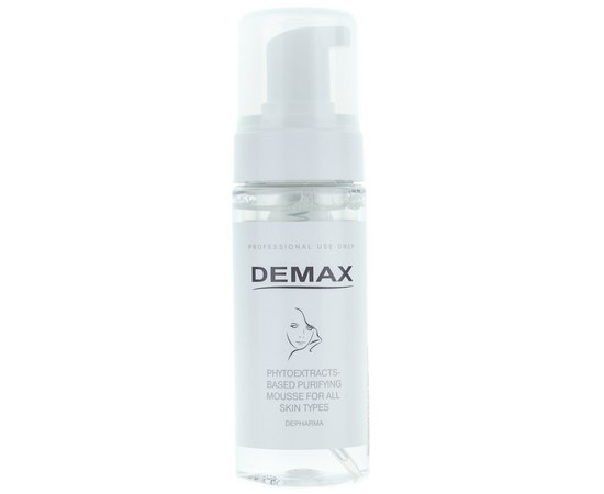 Очищающий мусс на основе растительных экстрактов Demax Phytoextracts-Based Purifying Mousse, 150 ml, изображение 2 Очищающий мусс на основе растительных экстрактов Demax Phytoextracts-Based Purifying Mousse, 150 ml, изображение 2
