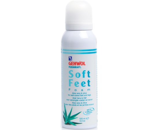 Пінка Алое вера і масло оливи з гіалуроновою кислотою Gehwol Fusskraft Soft Feet Foam, 125 ml, фото _ab__is.image_number.default