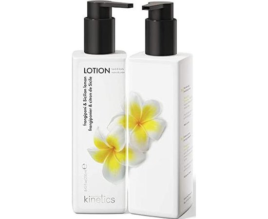Поживний лосьйон для рук і тіла Франжіпані і Сицилійський лимон Kinetics Frangipani & Sicilian Lemon Lotion, фото _ab__is.image_number.default