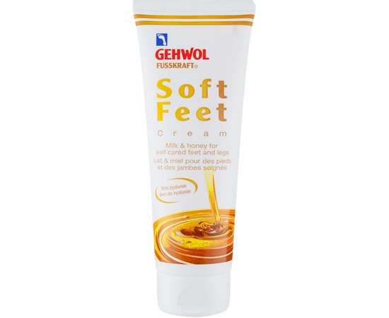 Шелковый крем для ног с гиалуроновой кислотой Молоко и Мед Gehwol Fusskraft Soft Feet Cream, 125 ml, изображение 2 Шелковый крем для ног с гиалуроновой кислотой Молоко и Мед Gehwol Fusskraft Soft Feet Cream, 125 ml, изображение 2