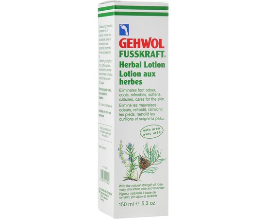 Травяной лосьон для ног Gehwol Fusskraft Krauterlotion, 150 ml, изображение 3