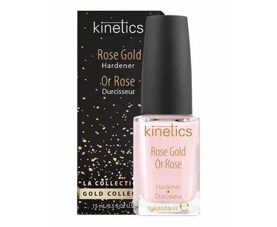 Зміцнювач для нігтів з колоїдним золотом Kinetics Rose Gold Hardener, 15 ml, фото _ab__is.image_number.default