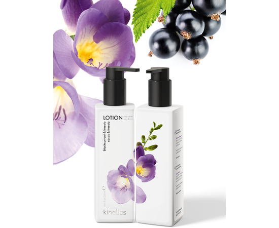 Увлажняющий лосьон для рук и тела Фрезия и Черная смородина Kinetics Freesia & Black Currant Lotion, изображение 3