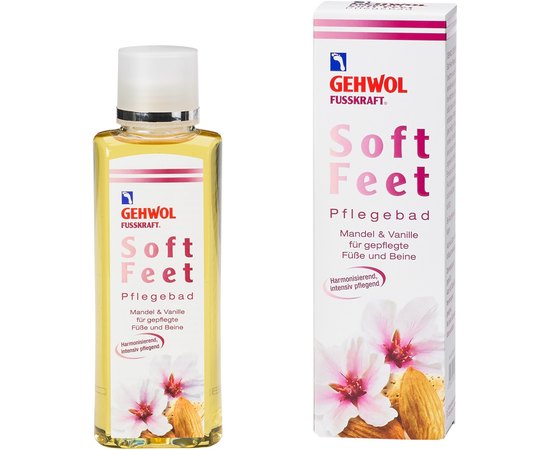 Gehwol Fusskraft Soft Feet Pflegebad Ванна для ніг «Мигдаль і ваніль», 200 мл, фото 