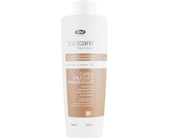 Шампунь для блеска Lisap Elixir Care Shining Shampoo, изображение 2