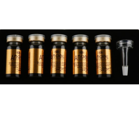 Активный тоник с экстрактом женьшеня от выпадения волос Angel Professional Paris With Ginseng Extract Tonic, 5x10 ml, изображение 2