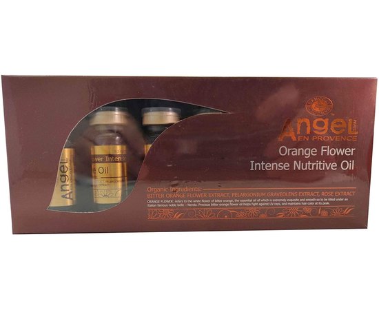 Интенсивное питательное масло апельсина Angel Professional Paris Provence Orange Flower Intense Nutritive Oil, 10x5 ml