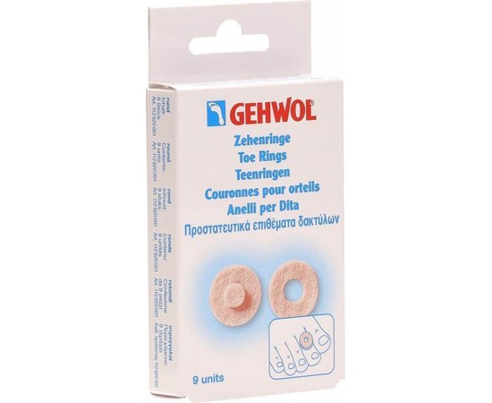 Круглые кольца для пальцев ног Gehwol, 9 шт, изображение 2