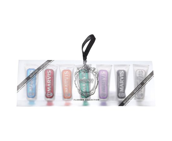 Набор из 7 видов различных классических паст Marvis Flavour Collection Toothpaste Gift Set, 7x25 ml, изображение 5