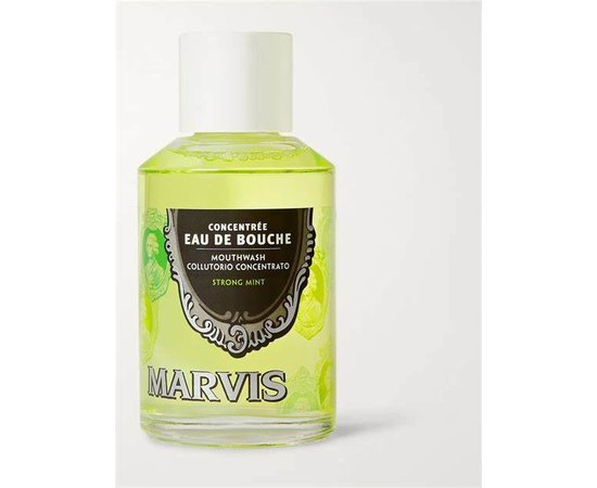 Ополаскиватель для полости рта Интенсивная Мята Marvis Strong Mint Mouthwash Concentrate, 120 ml, изображение 2