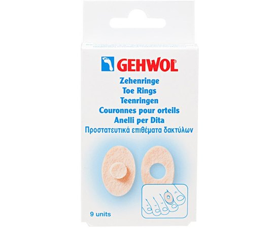 Овальные кольца для пальцев ног Gehwol, 9 шт, изображение 2