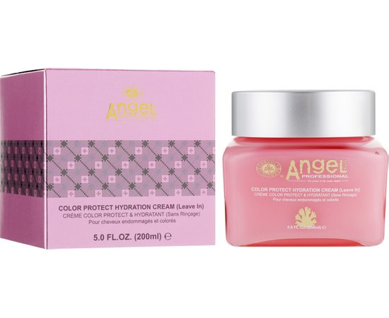 Angel Professional Color Protect Cream Зволожуючий крем для фарбованого волосся, 200 мл, фото 