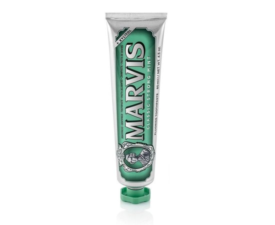 Зубная Паста Интенсивная Мята с ксилитолом Marvis Strong Mint + Xylitol, 85 ml, изображение 2