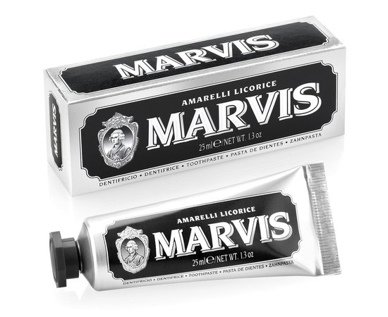 Зубная паста Лакрица-Мята Marvis Amarelli Licorice Travel Size, изображение 5