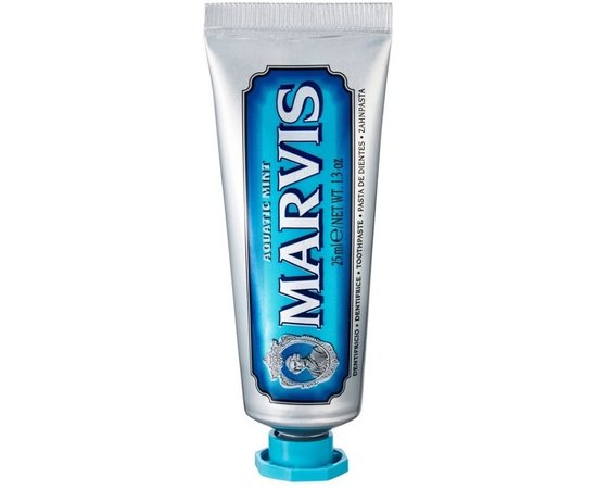 Marvis Aquatic Mint Travel Size Зубна паста «Морська М'ята» розмір в дорогу, 25 мл, фото 