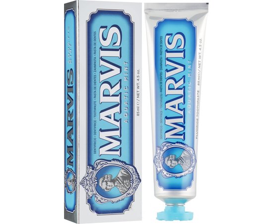 Зубная паста Морская Мята с ксилитолом Marvis Aquatic Mint + Xylitol, 85 ml