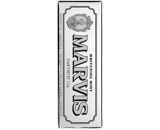Зубная паста Отбеливающая мята, мини Marvis Whitening Mint Travel Size, изображение 3
