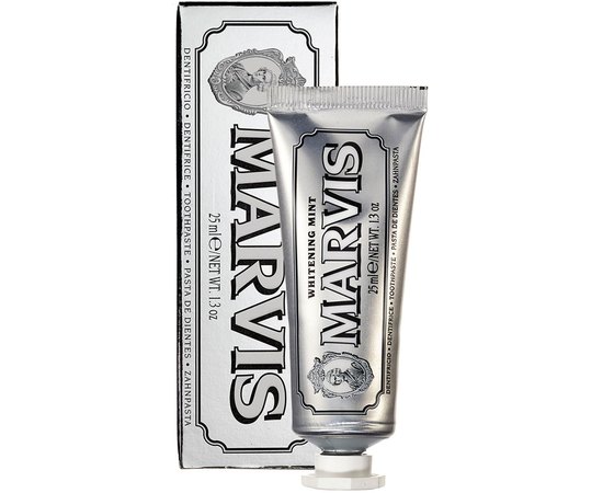 Marvis Whitening Mint Travel Size Зубна паста «Відбілююча м'ята» розмір в дорогу, фото 