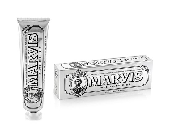 Зубная паста Отбеливающая мята с ксилитолом Marvis Whitening Mint + Xylitol, 85 ml, изображение 5