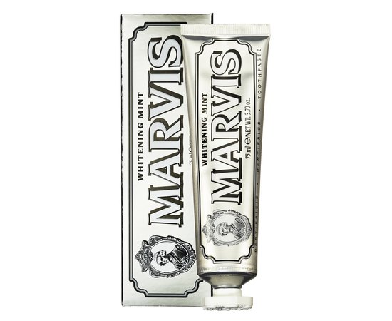 Зубная паста Отбеливающая мята с ксилитолом Marvis Whitening Mint + Xylitol, 85 ml, изображение 3