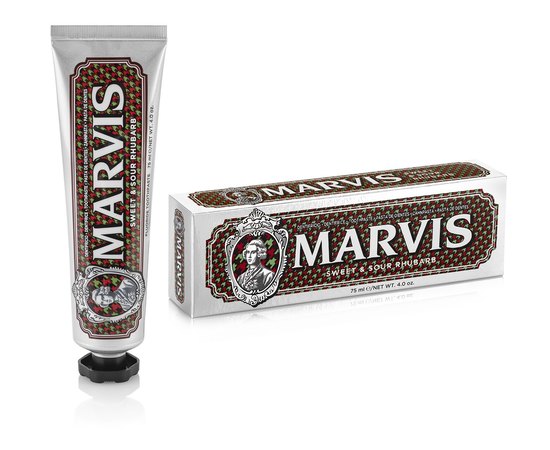 Marvis Sweet & Sour Rhubarb Зубна паста"Солодкий і кислий ревінь", 75 мл, фото _ab__is.image_number.default