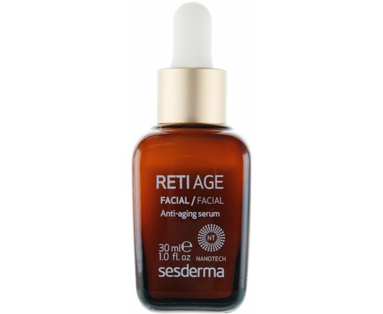 Антивозрастная сыворотка для лица Sesderma Reti-Age Facial Antiaging Serum 3-Retinol System, 30 ml, изображение 4 Антивозрастная сыворотка для лица Sesderma Reti-Age Facial Antiaging Serum 3-Retinol System, 30 ml, изображение 4