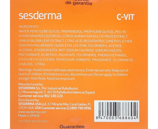 Sesderma C-VIT Serum Двухфазна сироватка з гіалуроновою кислотою, 5 шт x 7 мл, фото _ab__is.image_number.default