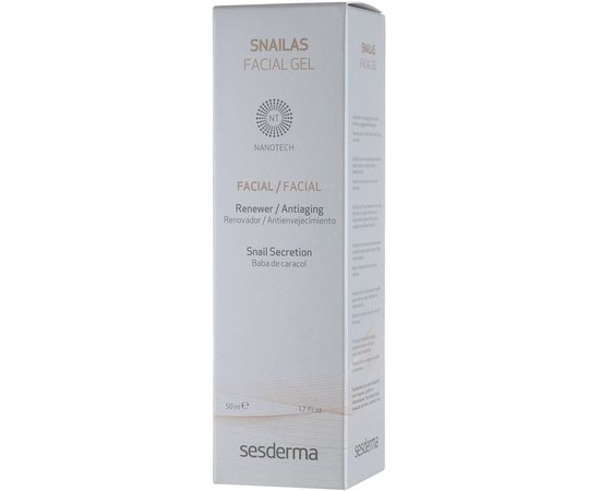 Гель для лица Sesderma Snailas Gel Facial, 50 ml, изображение 4