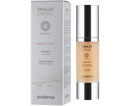 Sesderma Nanotech Snailas gel eye contour Гель для повік, 15 мл, фото _ab__is.image_number.default