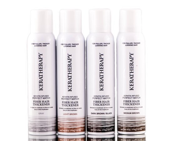 Камуфляж для скрытия залысин и седых волос Keratherapy Fiber Thickening Spray, 151 ml, изображение 4