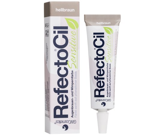 Краска для бровей и ресниц светло-коричневая RefectoCil Sensetive, 15 ml, изображение 3