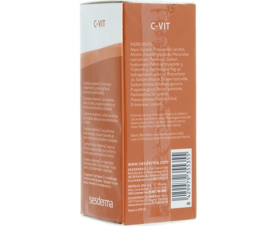 Липосомальная сыворотка с витамином C Sesderma C-Vit Liposomal Serum, 30 ml, изображение 4