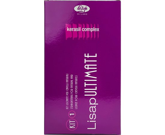 Набор перманентного выпрямления №1 для натуральных и жёстких волос Lisap Ultimate Kit 1, изображение 2
