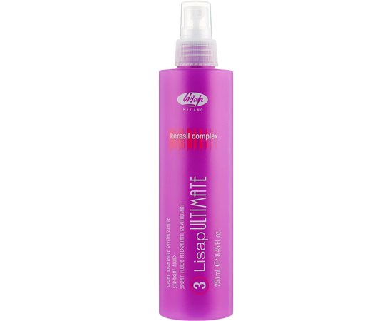 Флюїд з функцією термозахисту для випрямлення волосся Lisap Ultimate Straight Fluid, 250 ml, фото 
